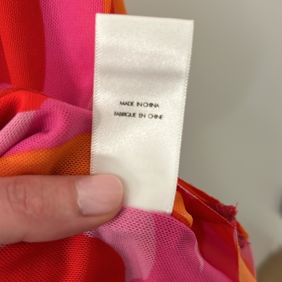 Solid & Striped The Garcelle Printed Mesh Size Dress Size L NWT - Picture 4 of 11